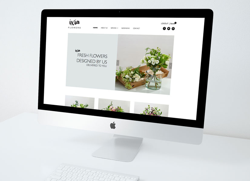 ixia-flowers-website-design